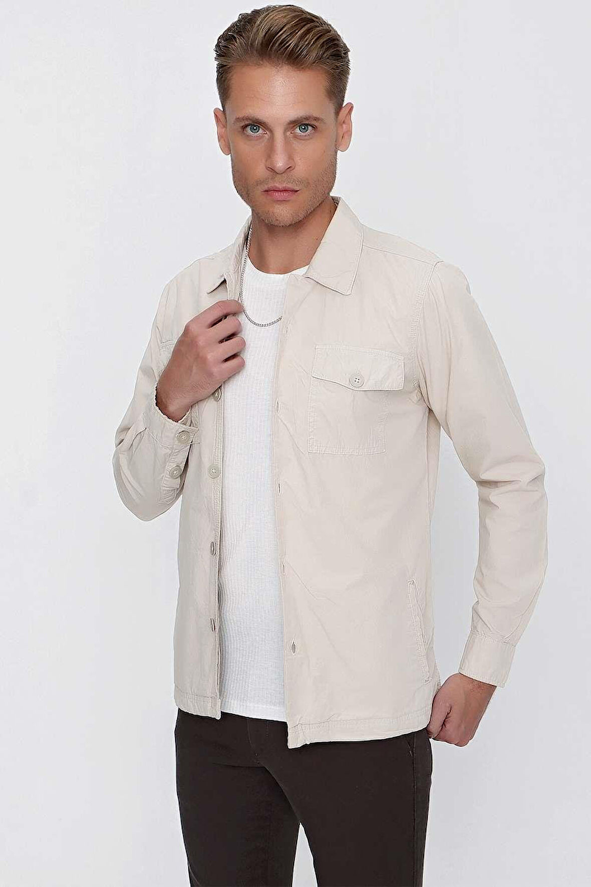 C 618 Slim Fit Taş Spor Ceket