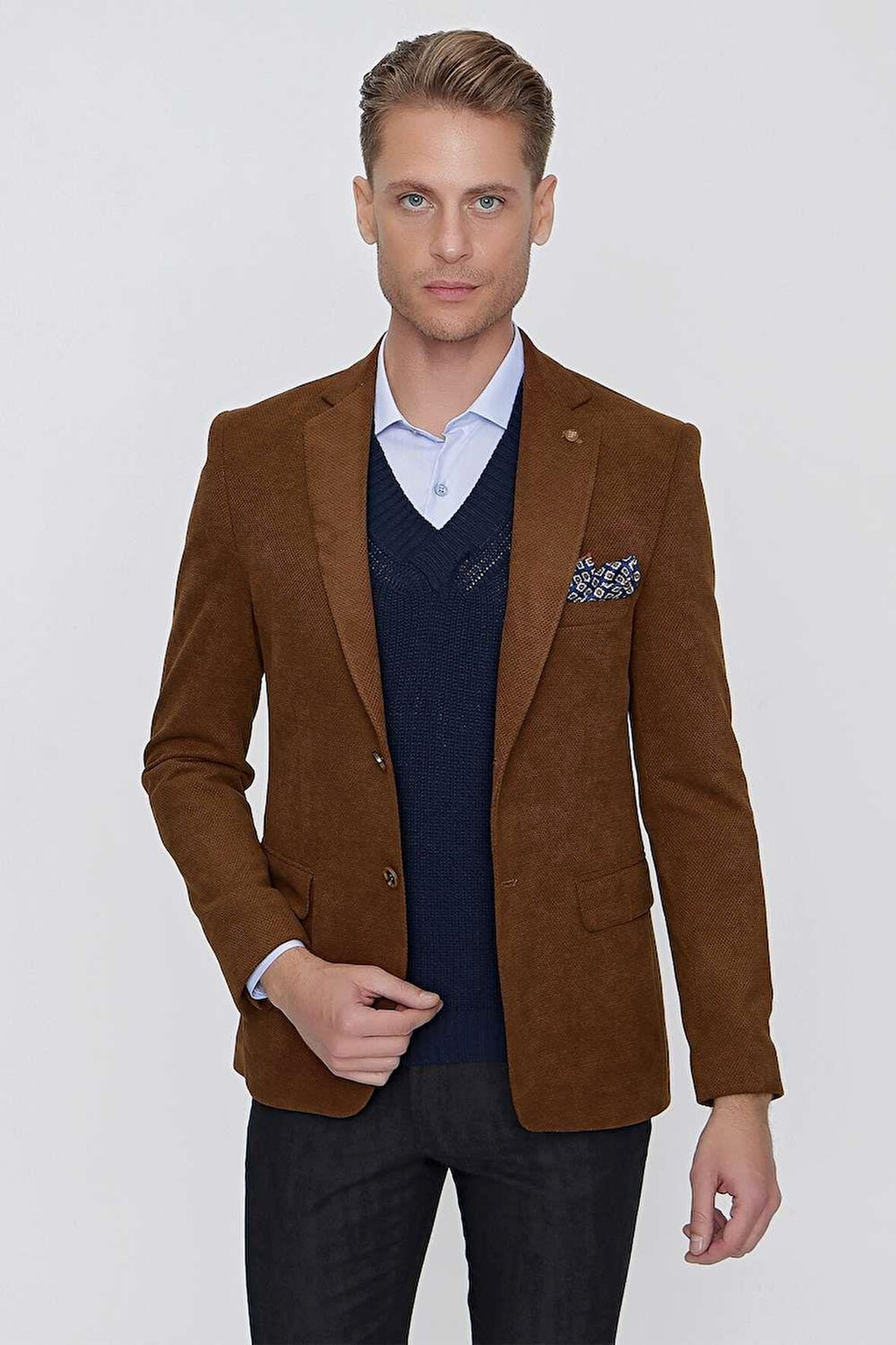 C 626 Slim Fit Taba Spor Ceket