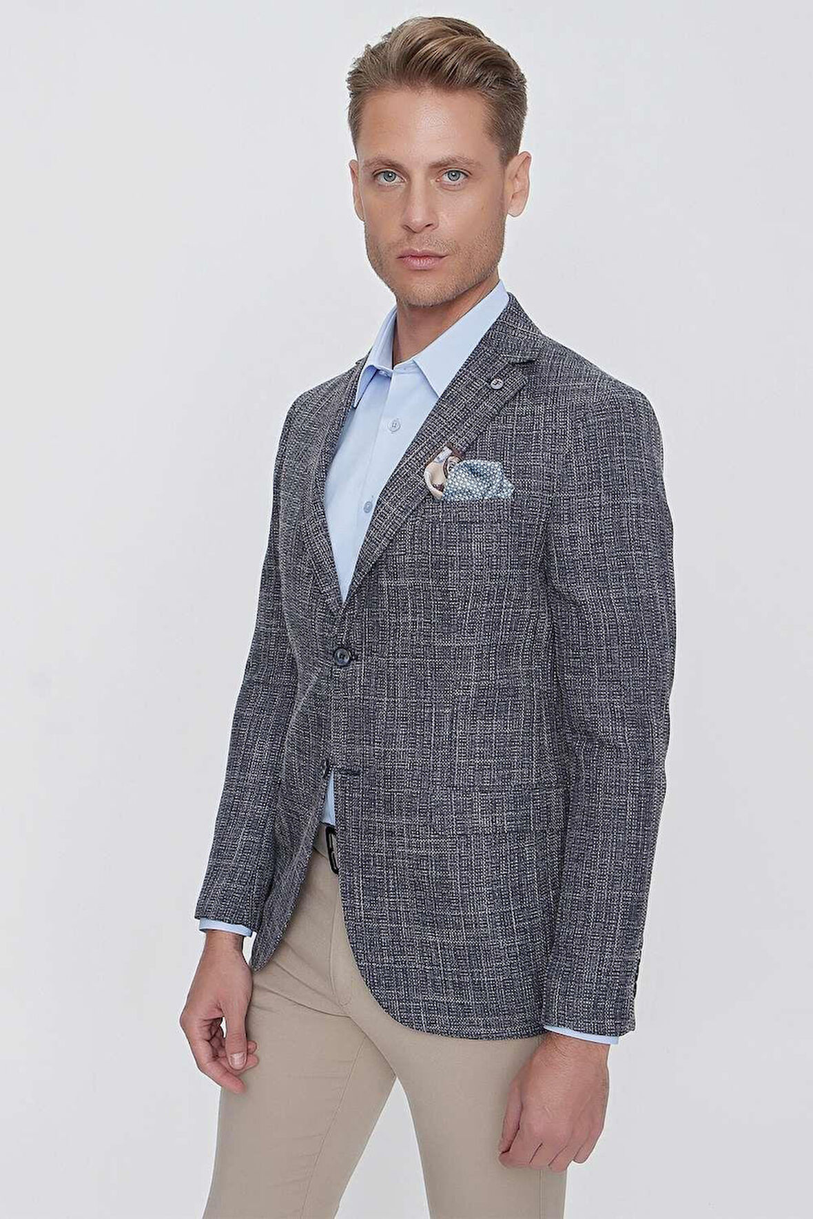 C 628 Slim Fit Lacivert Spor Ceket