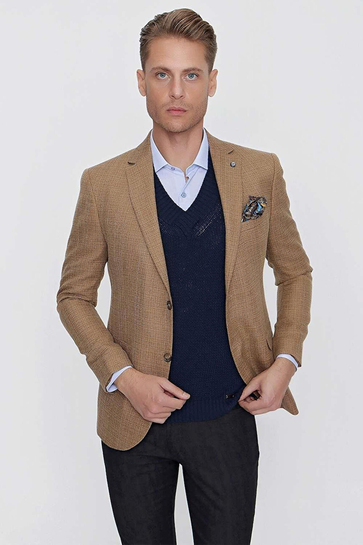 C 628 Slim Fit Safran Spor Ceket