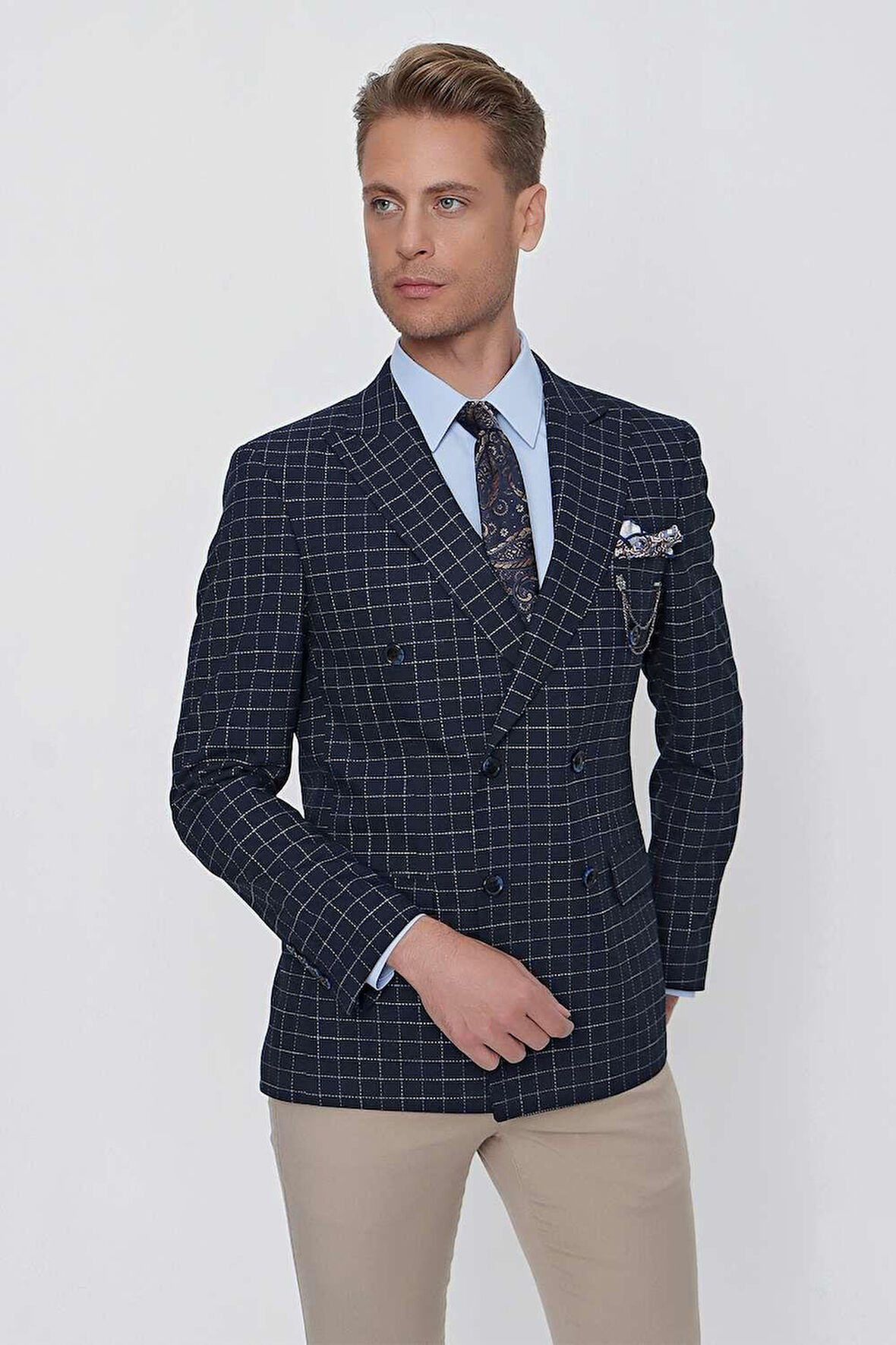 C 631 Slim Fit Lacivert Spor Ceket