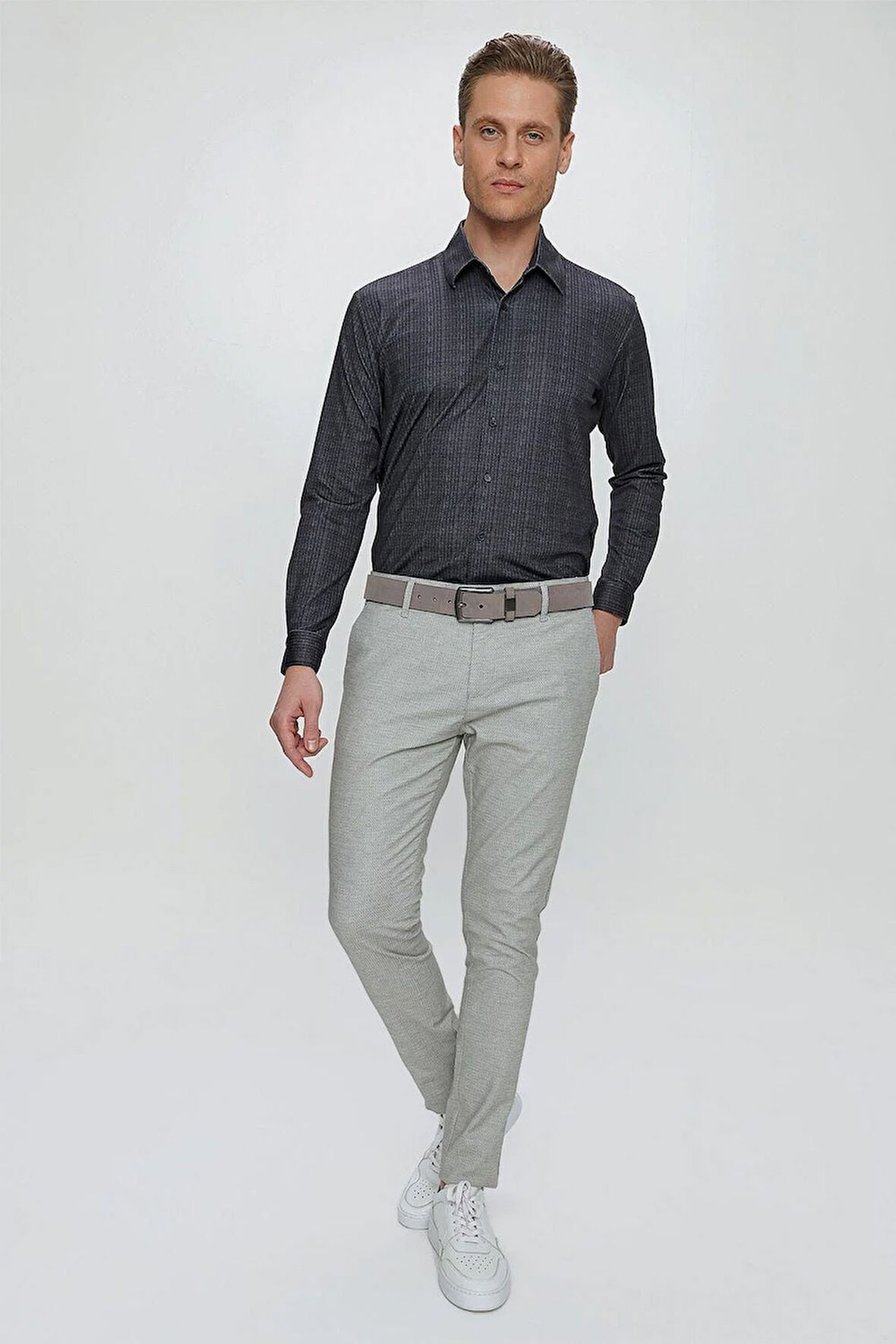 P 1111 Slim Fit Taş Spor Pantolon