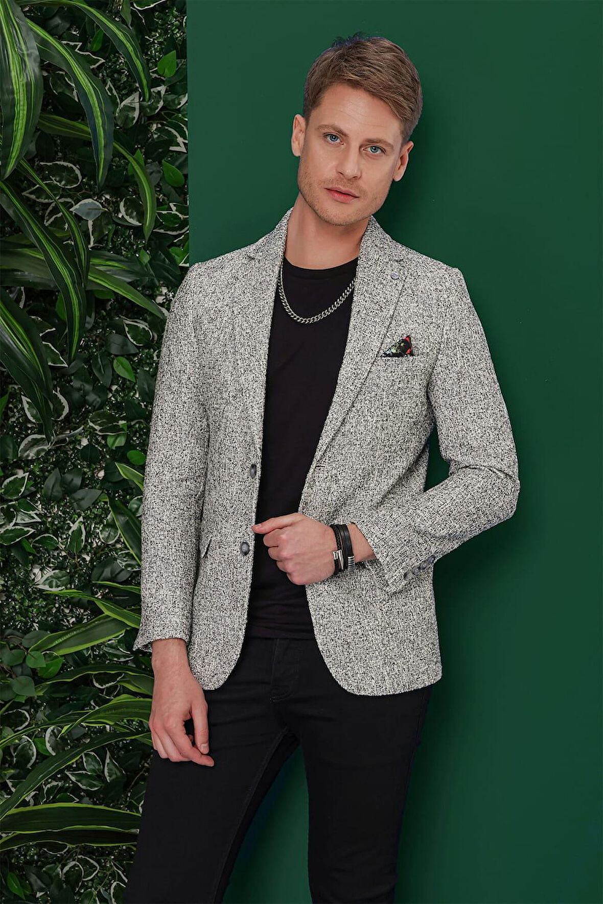 C 637 Slim Fit Siyah Spor Ceket