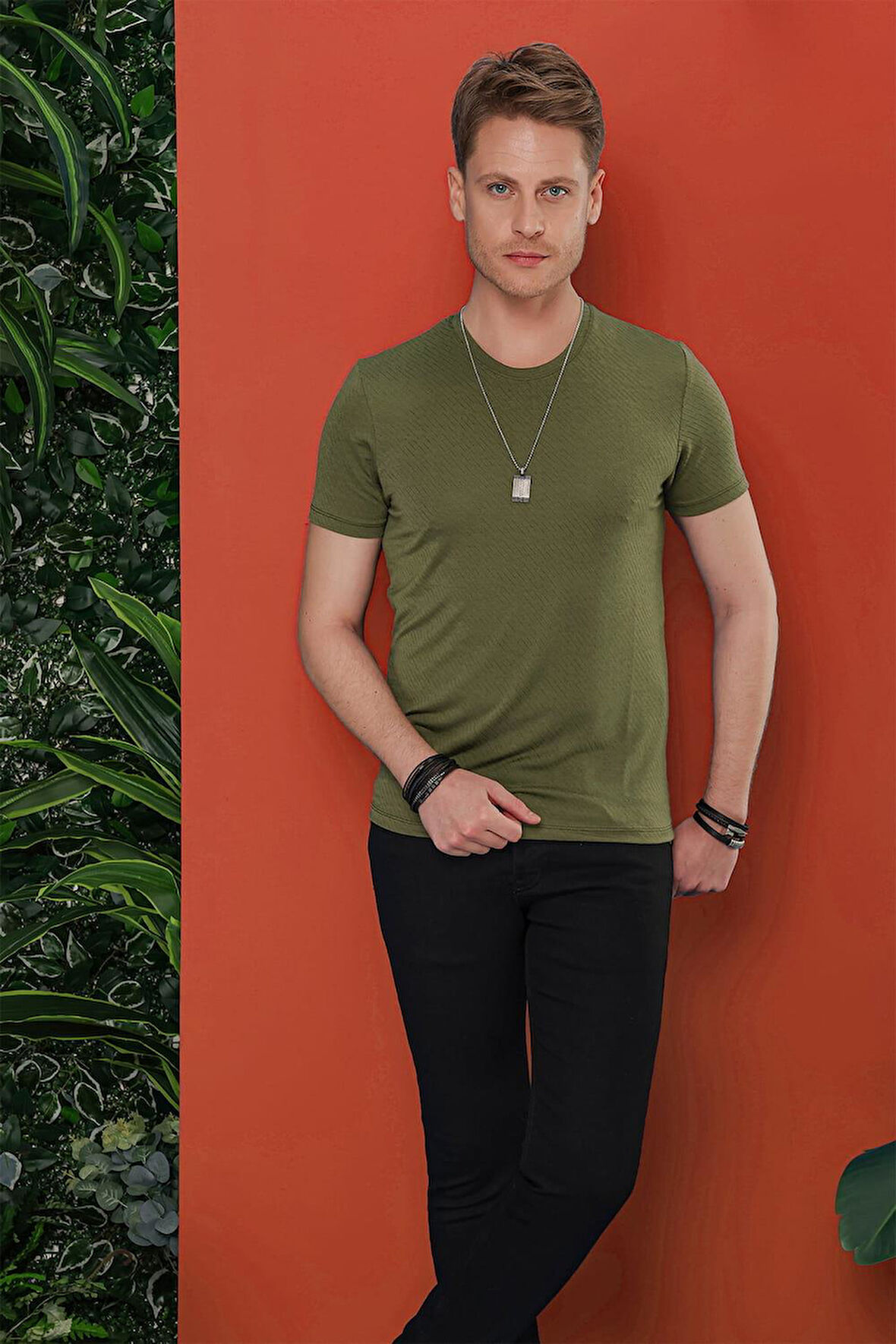 TS 846 Haki Spor T-Shirt