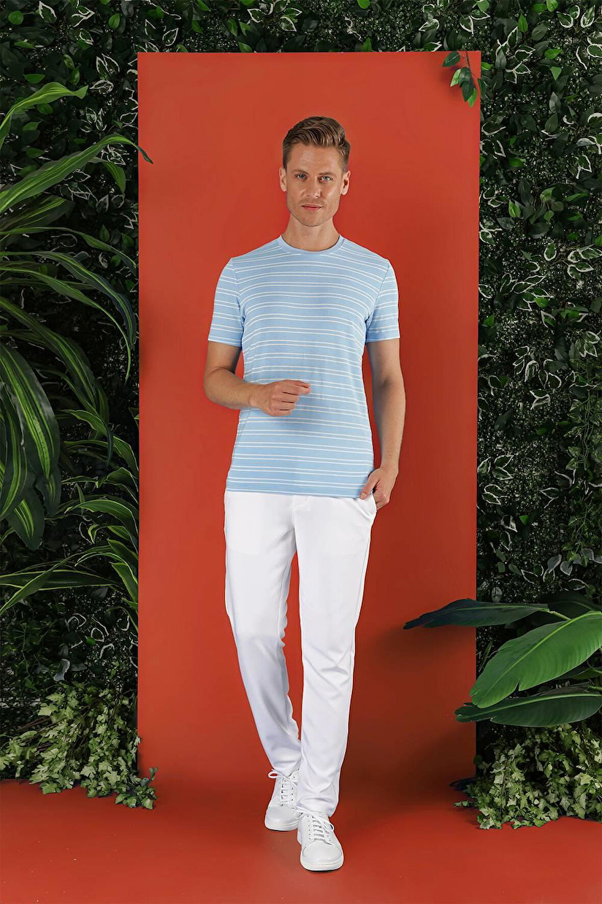 TS 851 Mavi Spor T-Shirt