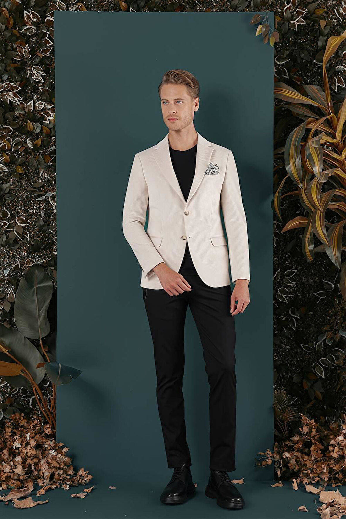 C 651 CEKET SLİM FİT TAŞ CASUAL