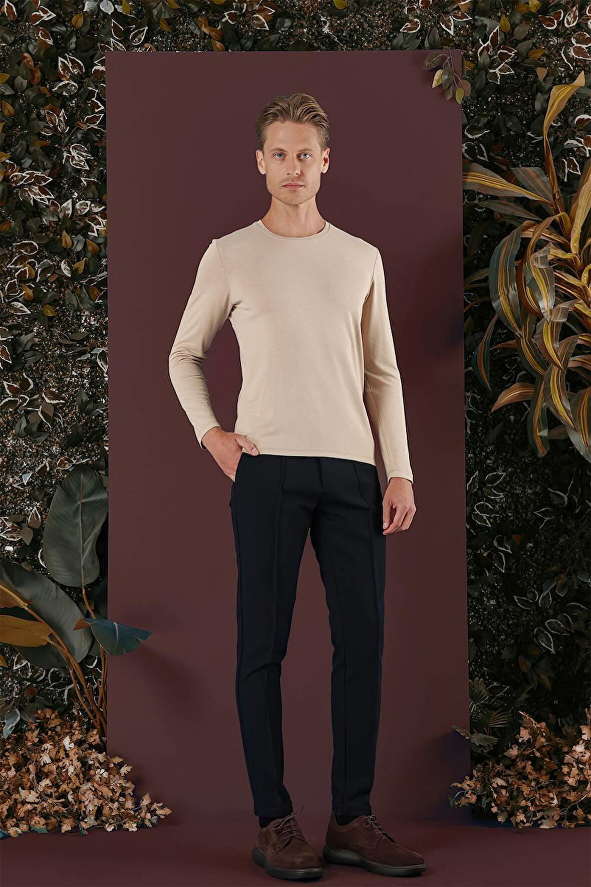 P 1130 Slim Fit Lacivert Spor Pantolon