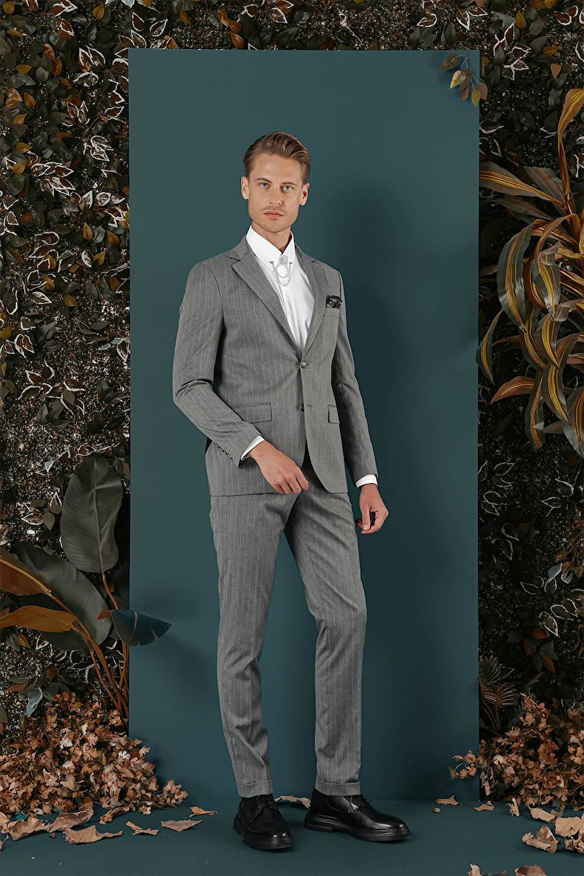 C 652 Slim Fit Gri Spor Ceket