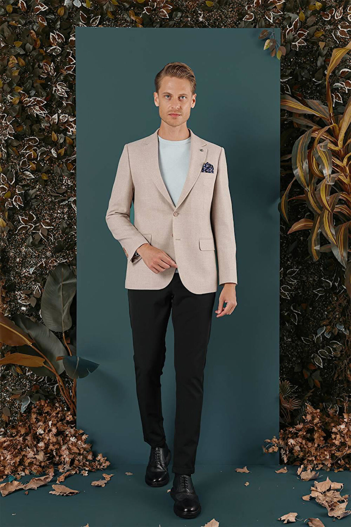 C 656 Slim Fit Bej Spor Ceket