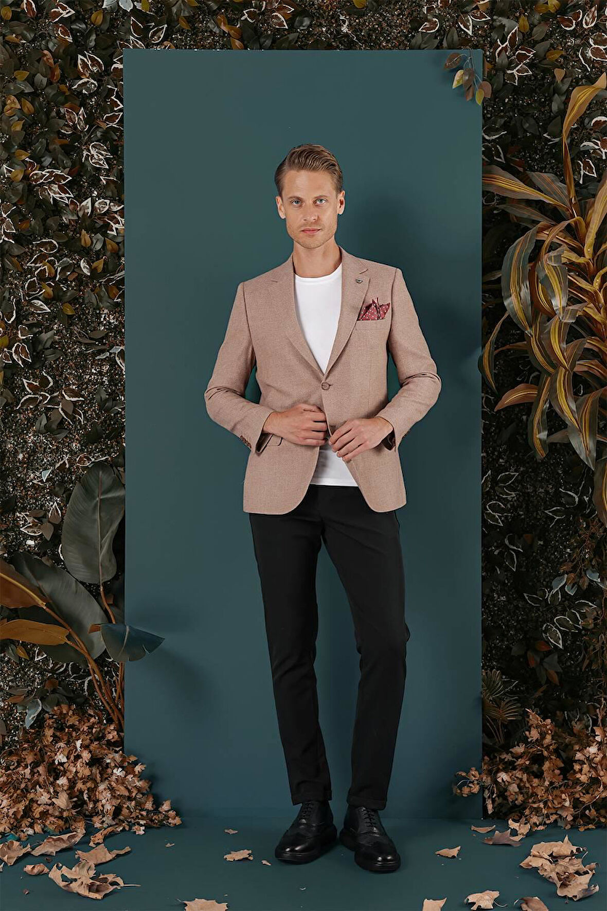 C 656 Slim Fit Tütün Spor Ceket