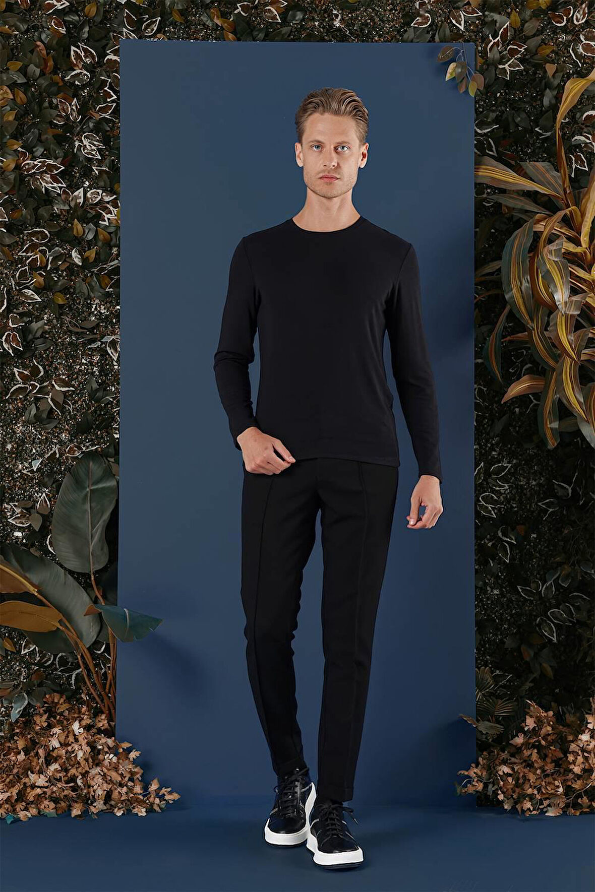 TS 870 Slim Fit Siyah Spor T-Shirt