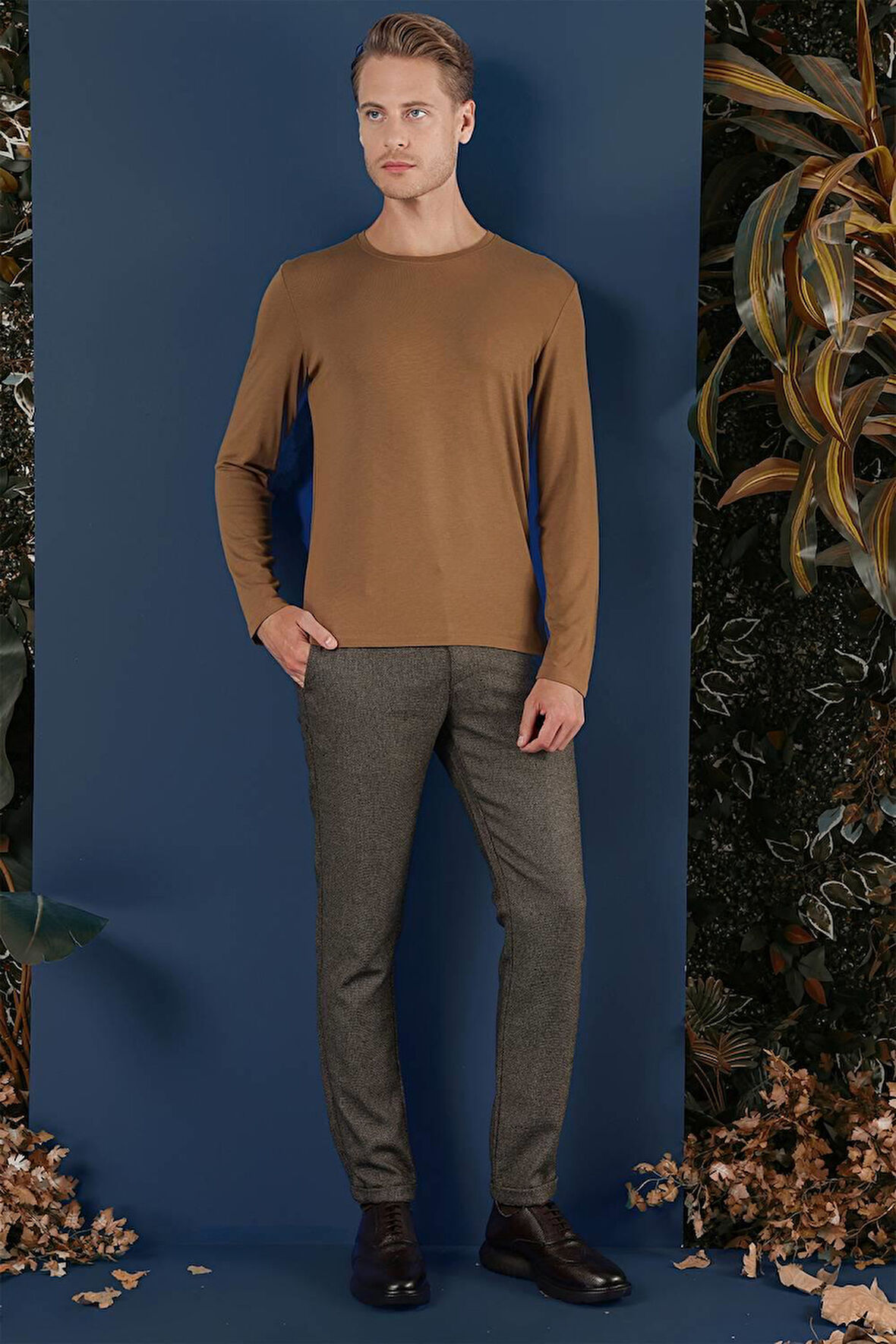 TS 870 Slim Fit Tarçın Spor T-Shirt