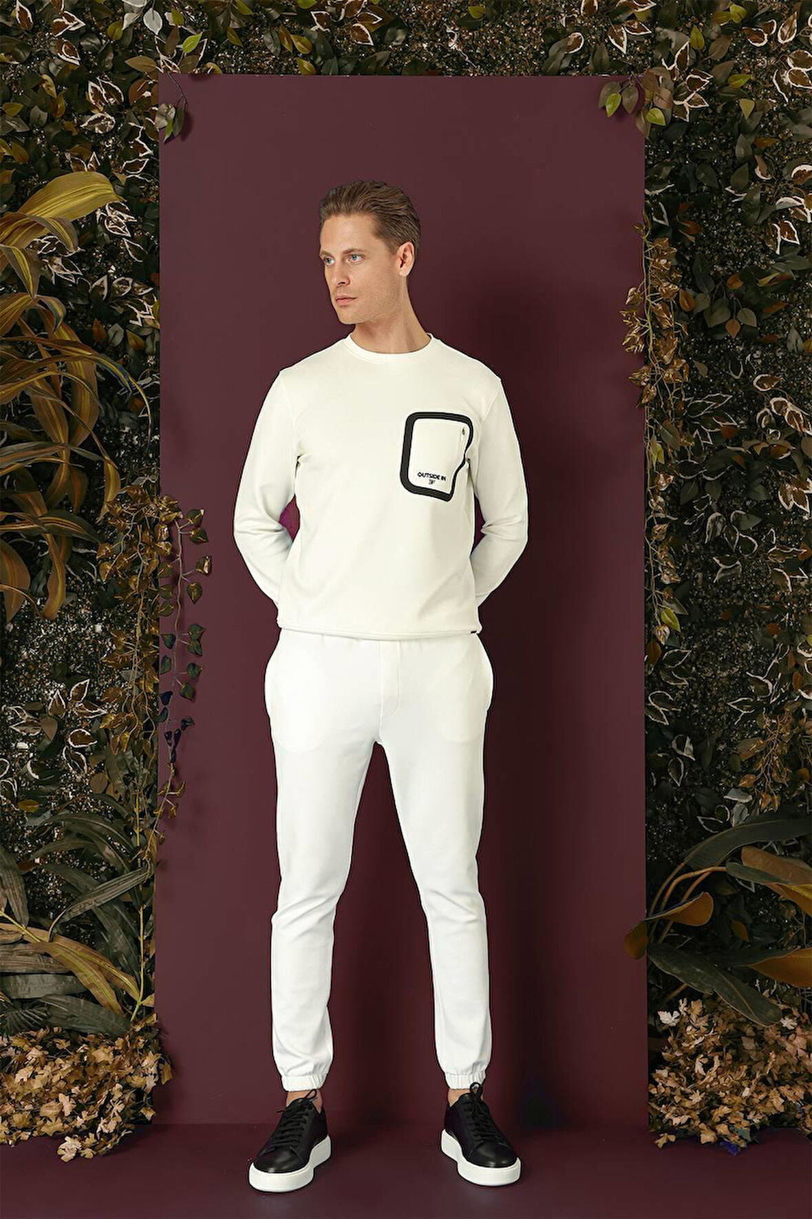 P 1140 Slim Fit Ekru Spor Pantolon