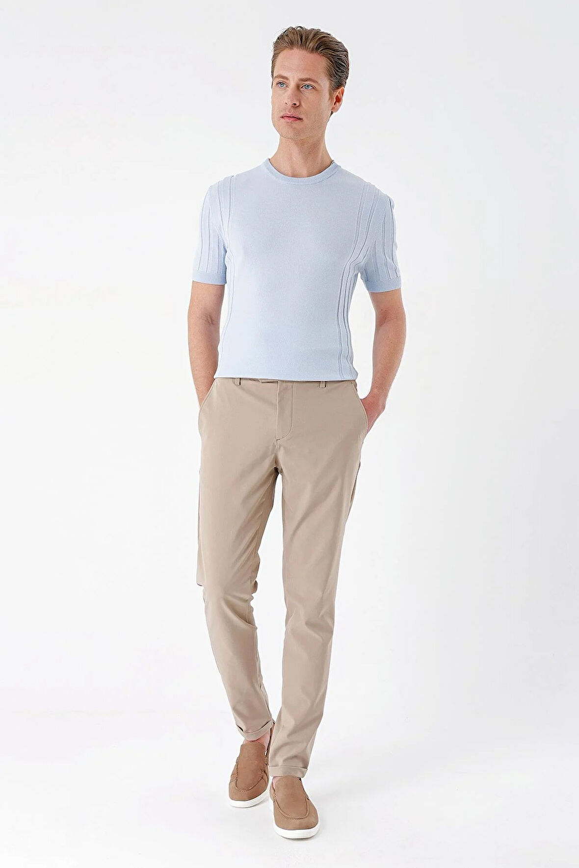 P 1150 Comfort Fit Beli Lastikli Yan Cep Taş Jogger Pantolon