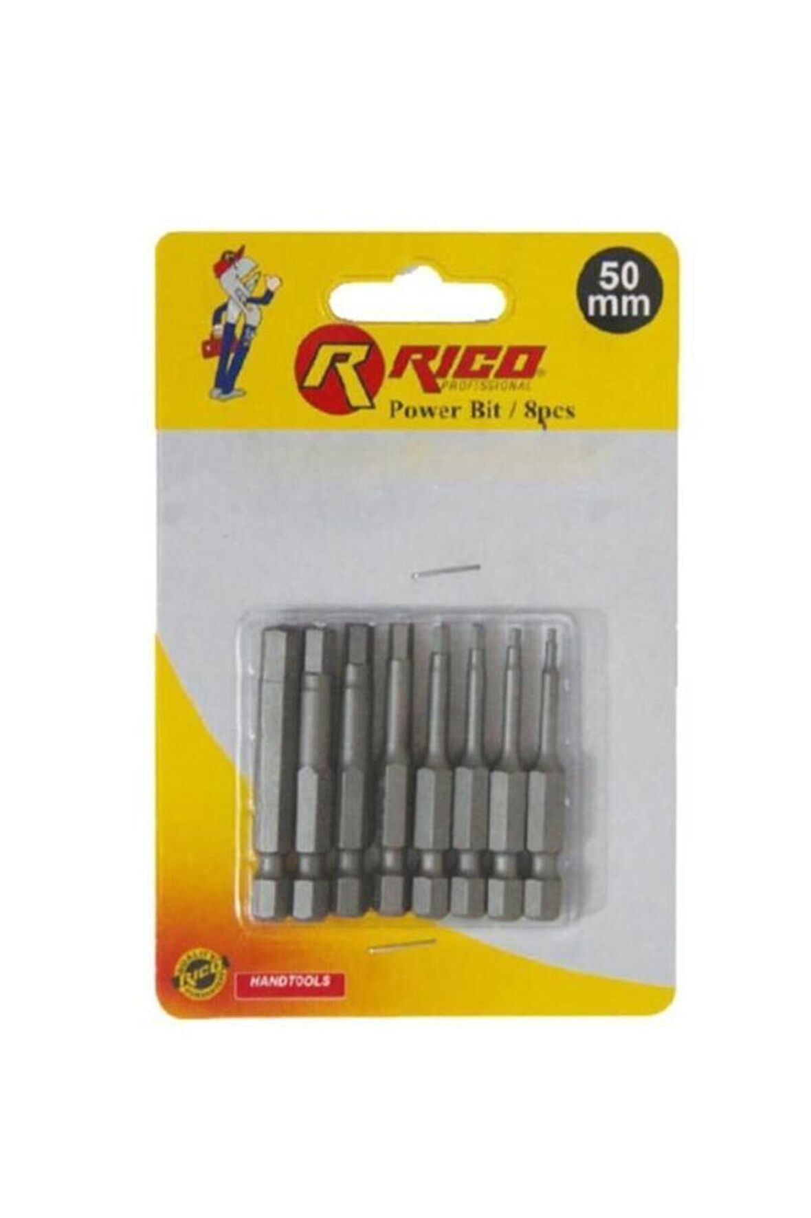 Rico KK1132 Alyan Bits Uç Seti 8 Parça 50mm