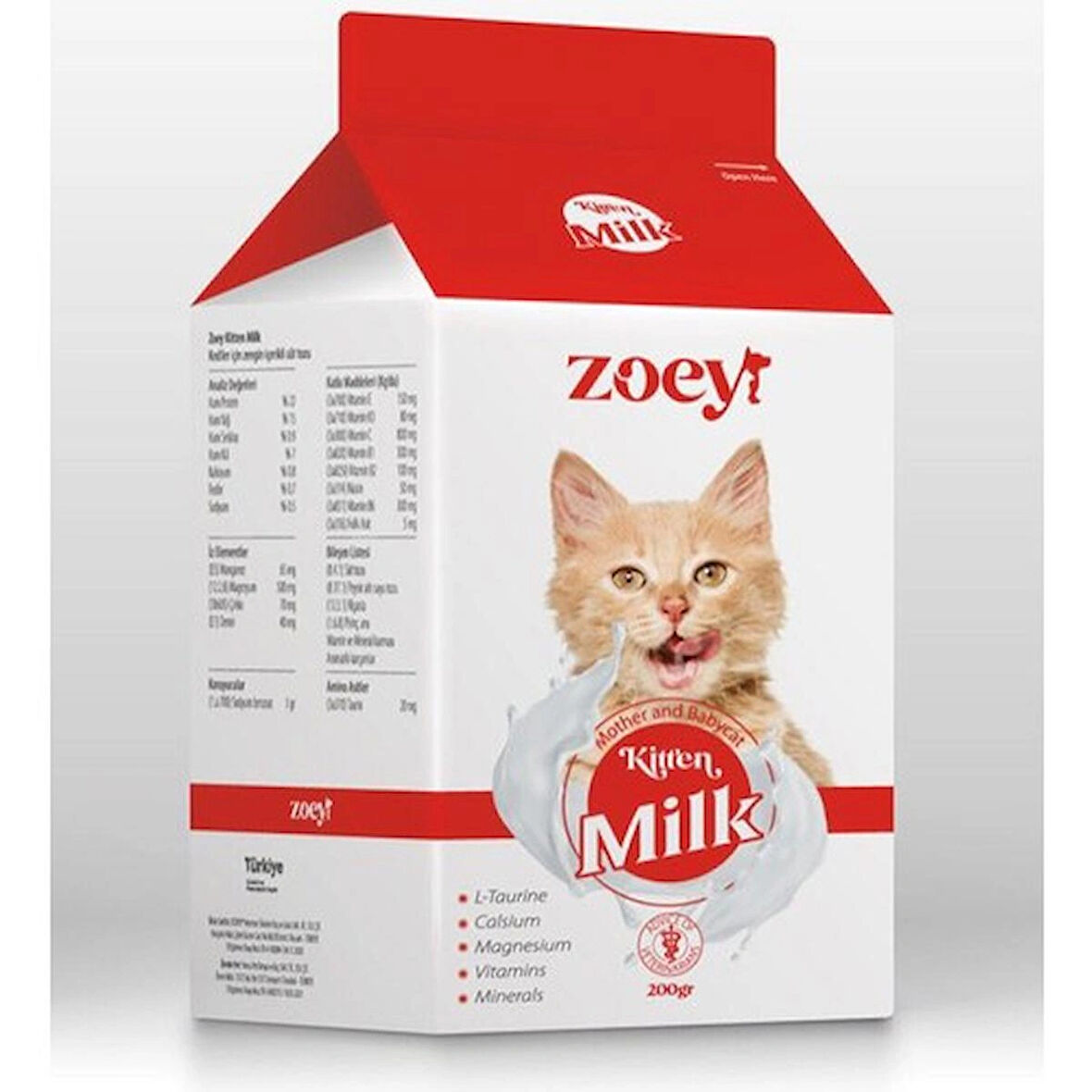 zoey kedi süt tozo 200 gr 