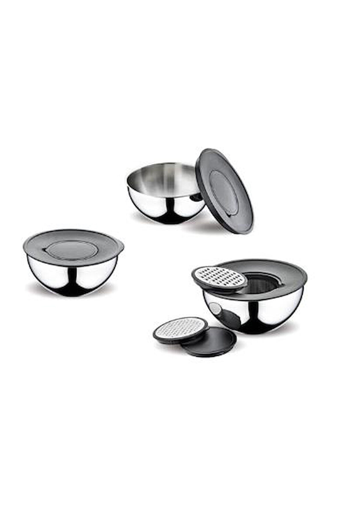 FMS Rendeli Çok Amaçlı Saklama Kabı Seti 16-20-24 cm