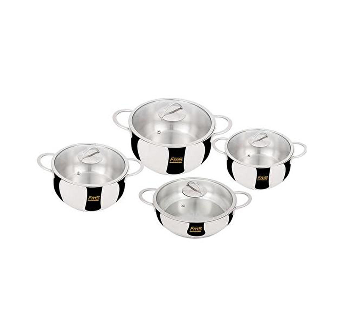 Fms Asi 8 Parça Paslanmaz Çelik Tencere Seti