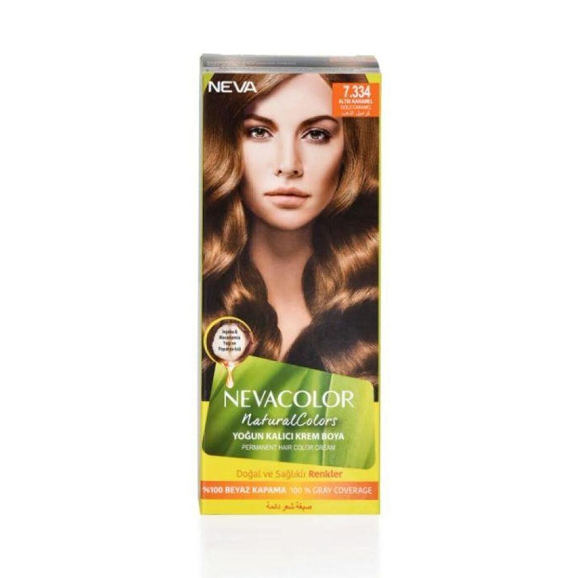 Neva Color Natural 7.334 Altın Karamel Saç Boyası