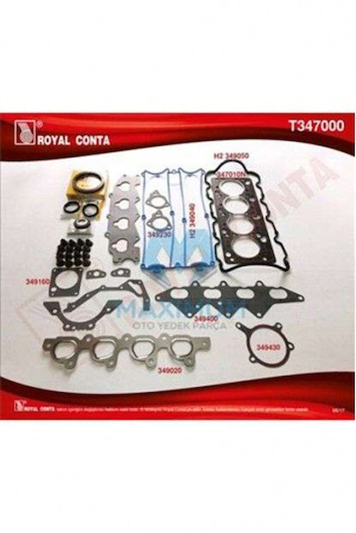 Ford Motor Takım Contası (keceli+subap Lastıklı) S,k,c Dahıl Escort Mondeo II 1,8 16v 92>00 - Royal T347000