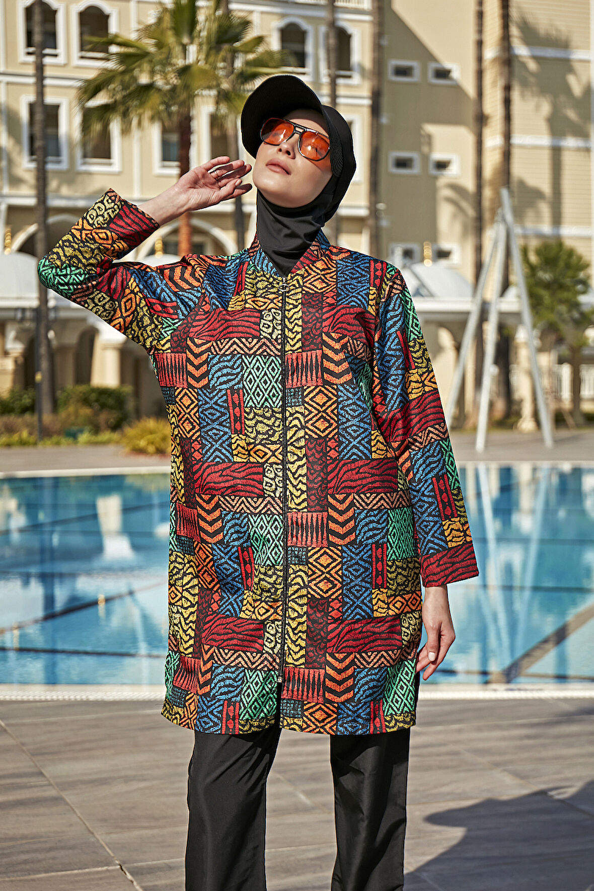 Remsa Paraşüt Tam Kapalı Tesettür Mayo R4603 Cemre | S