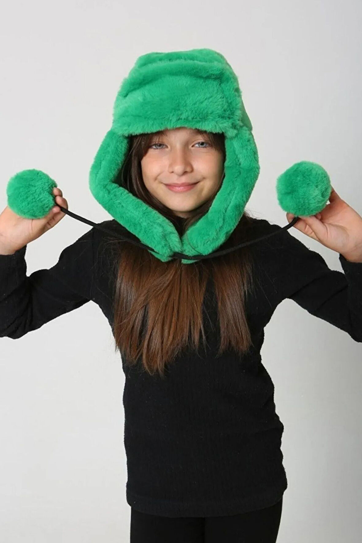 Çocuk Kürklü Kulaklıklı Peluş Şapka RKŞ-Ç-04 Benetton | Standart