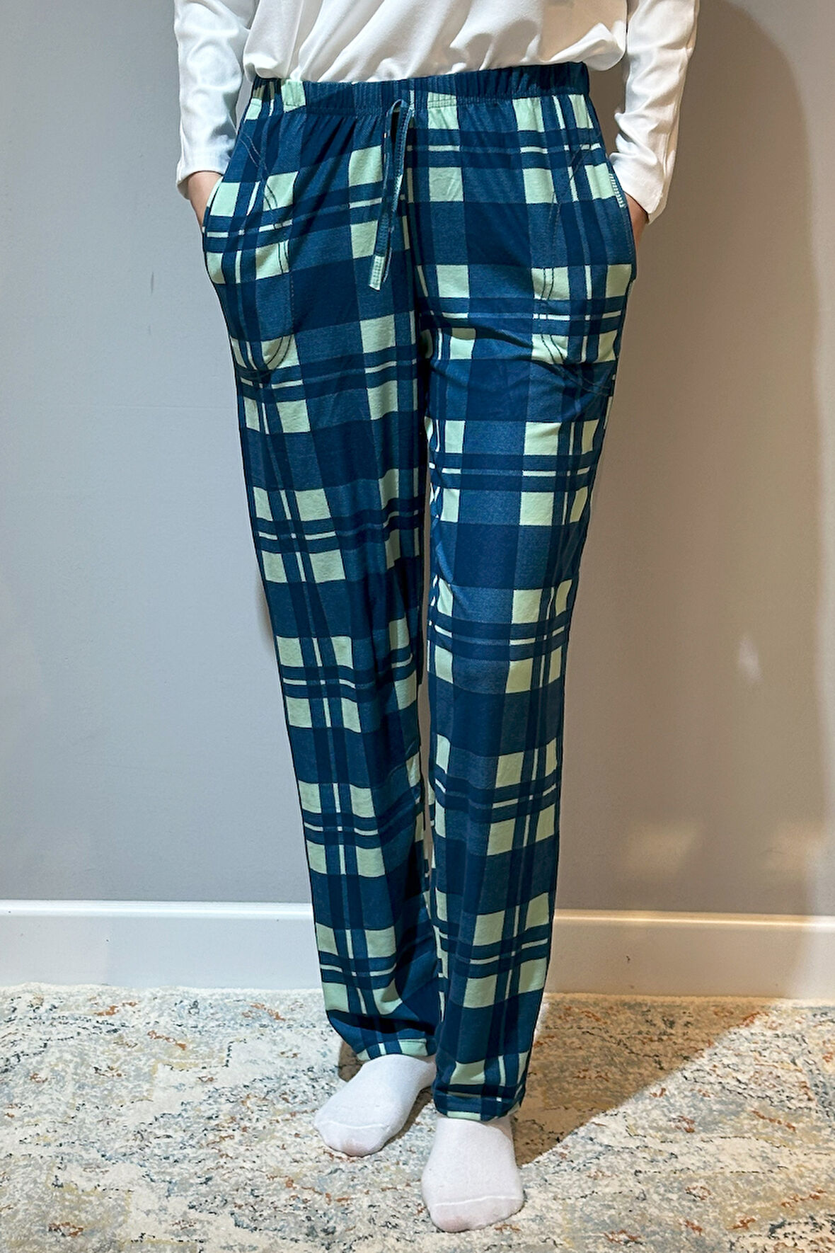 Kadın Süet Tek Alt 120 Kare Petrol | M