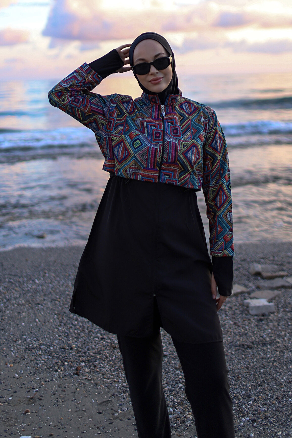 Tam Kapalı Tesettür Mayo Hale R2502 | XL