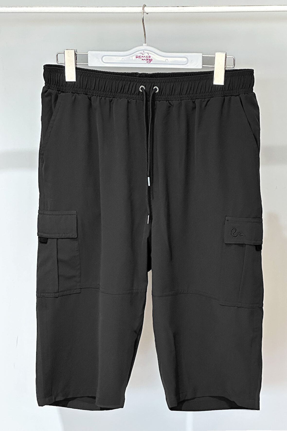 Kargo Cep Erkek Şort Kapri Mayo RKS-09 Siyah | 4XL