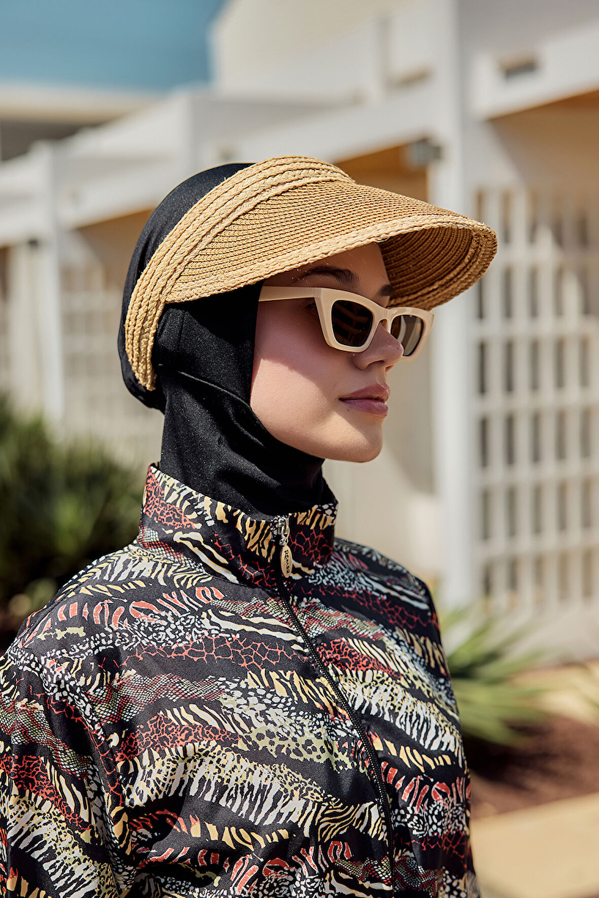 Vizör Hasır Şapka Güneş Koruyucu Siperlik RŞ-2105 Camel Bej | Standart