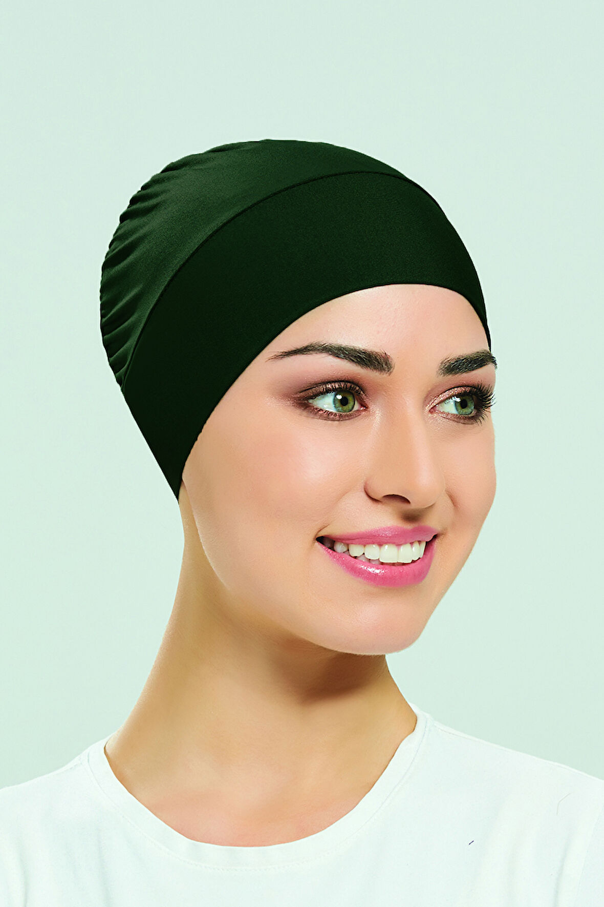 Havuz Deniz Düz Bone R-999-B Yeşil01 | Standart