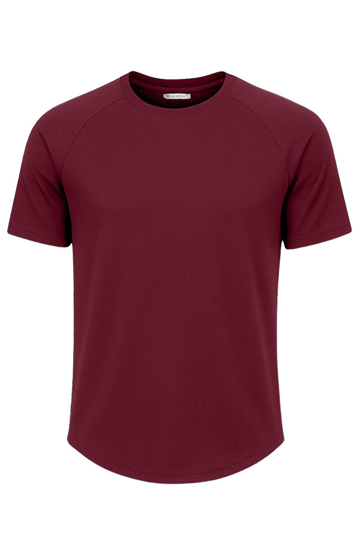 Ghassy Co. Erkek Reglan Oval Kesim %100 Pamuk Yumuşak Dokulu Bisiklet Yaka T-shirt