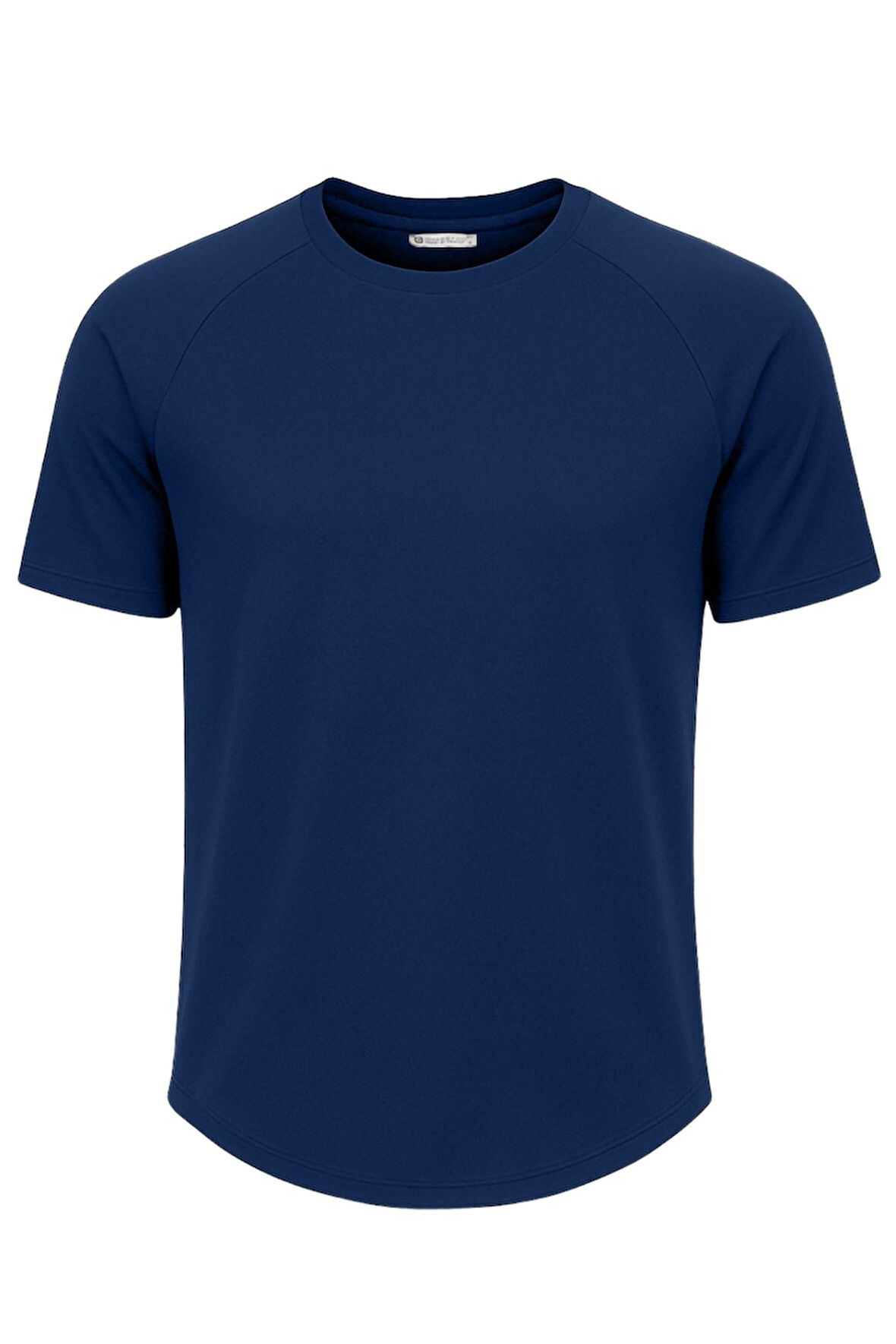 Ghassy Co. Erkek Reglan Oval Kesim %100 Pamuk Yumuşak Dokulu Bisiklet Yaka T-shirt