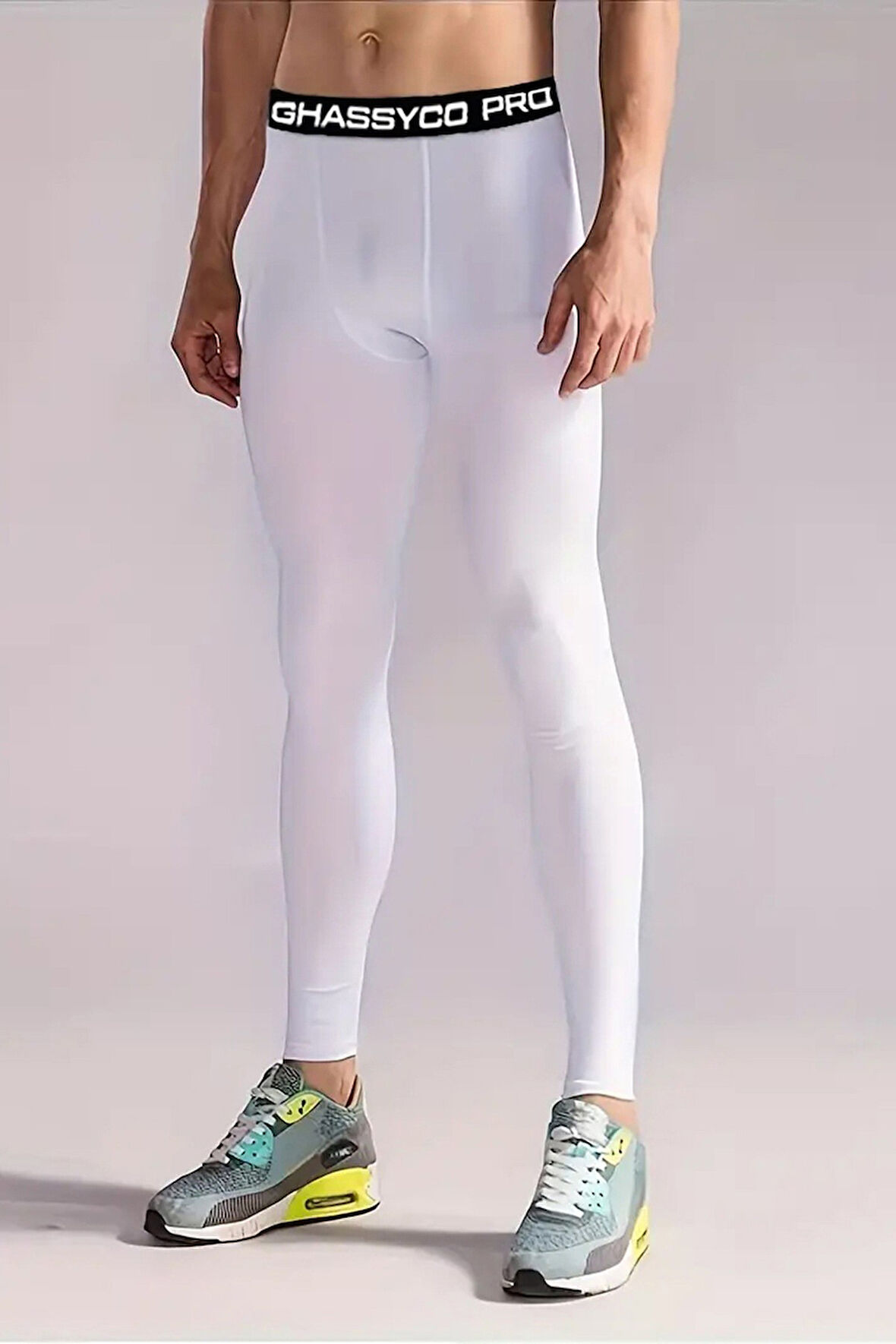 Ghassy Co. Erkek Basketbol Bisiklet Fitness Koşu Ultra Esnek Spor Tayt