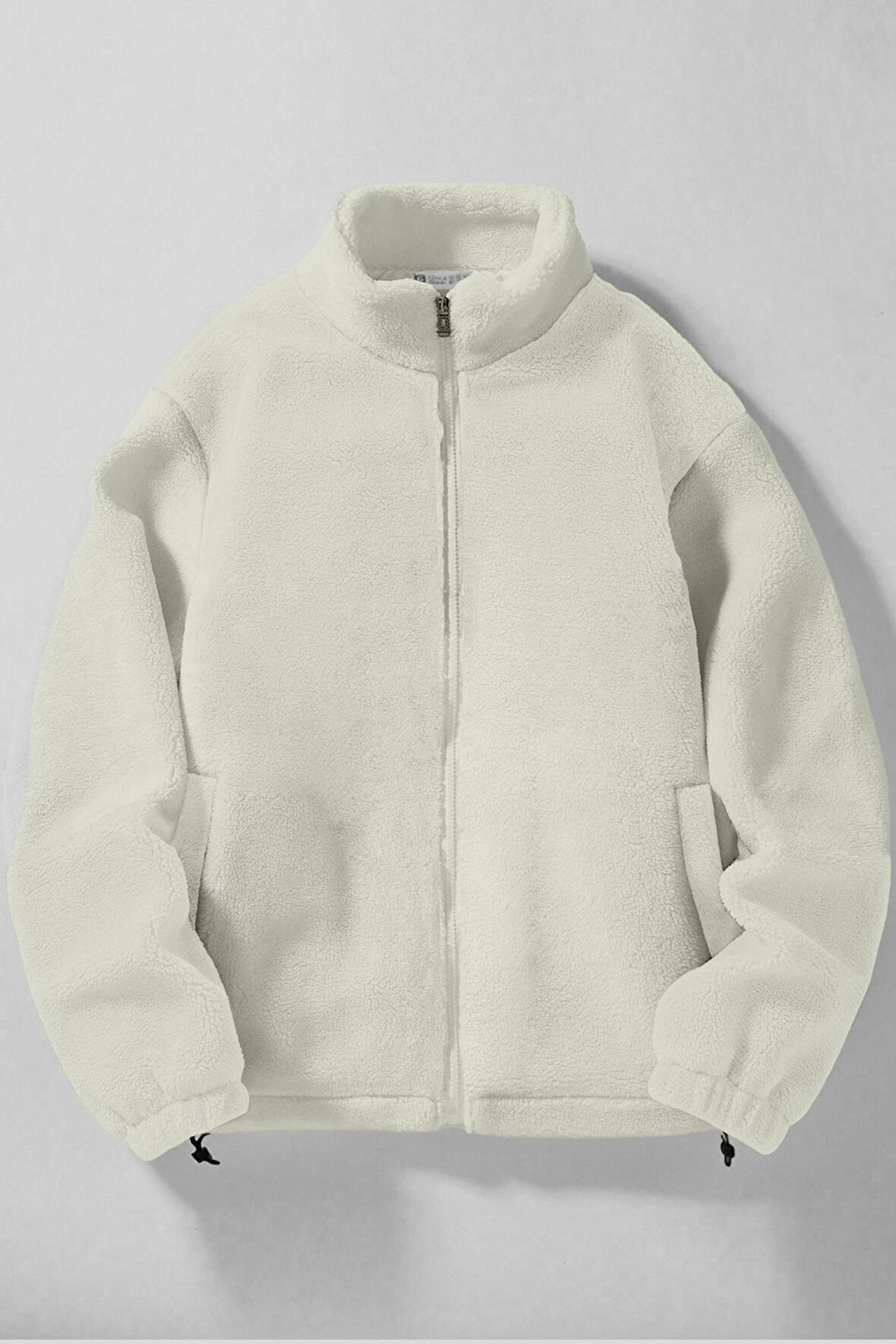 Ghassy Co. Erkek Alaska Regular Peluş Sherpa Kışlık  Tam Fermuarlı Polar Sweatshirt
