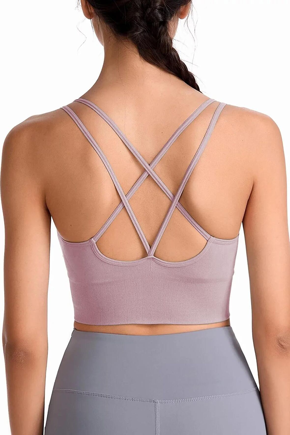 Ghassy Co. Kadın Cross Back Yoga Egzersiz Fitness Spor Sütyeni CRS013