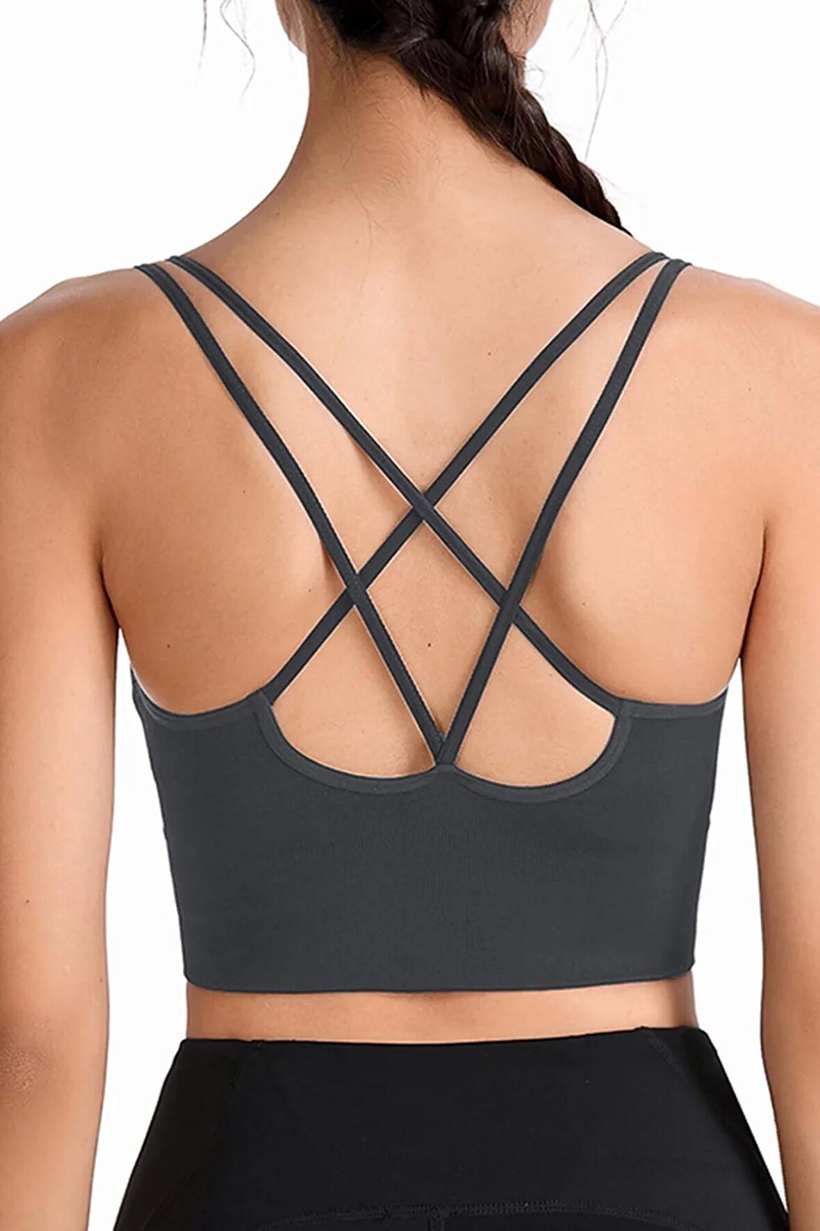 Ghassy Co. Kadın Cross Back Yoga Egzersiz Fitness Spor Sütyeni CRS025