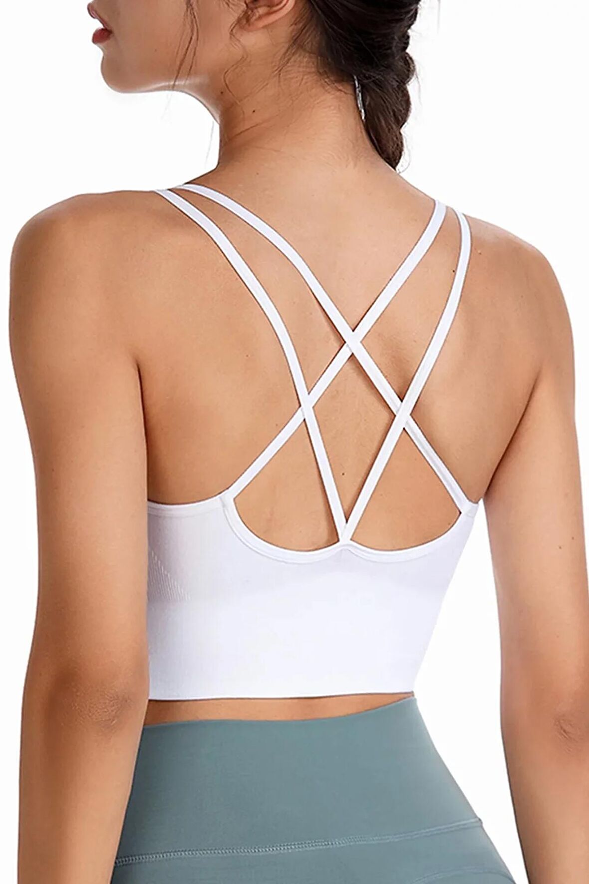 Ghassy Co. Kadın Cross Back Yoga Egzersiz Fitness Spor Sütyeni CRS030