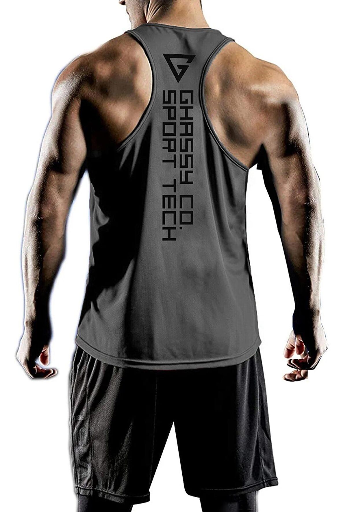 Ghassy Co. Erkek Dry Fit Y-back Gym Fitness Sporcu Atleti GYM-110