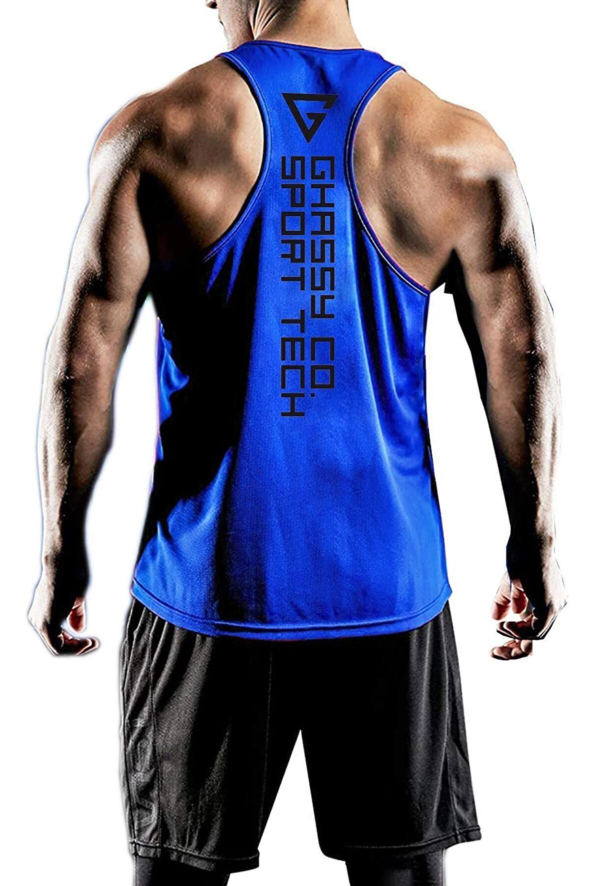 Ghassy Co. Erkek Dry Fit Y-back Gym Fitness Sporcu Atleti GYM-137