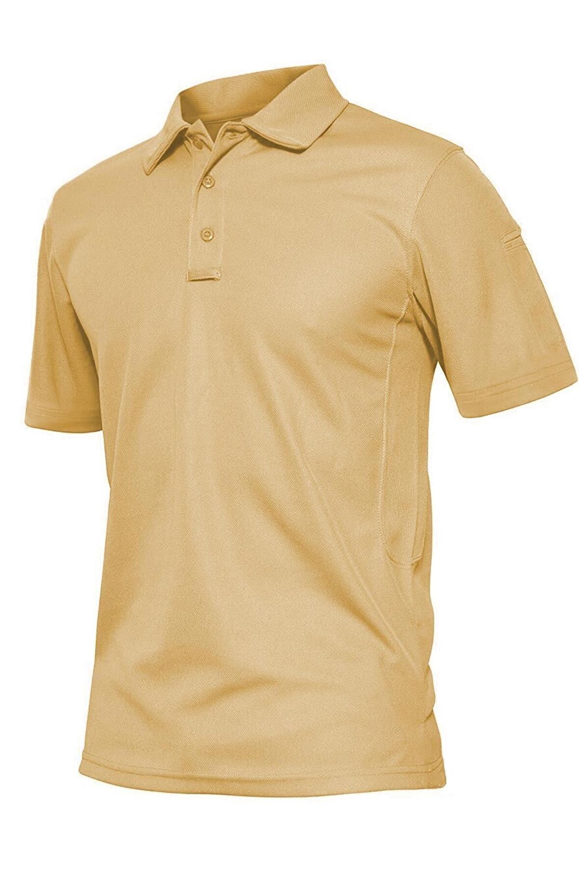 Ghassy Co. Erkek Taktik Polo Yaka Gömlek Hızlı Kuruma Nem Emici Performans Pique Jersey Golf T-shirt