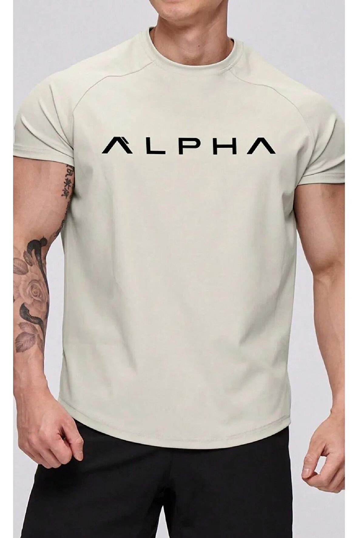 Ghassy Co. Erkek Alpha Sports Reglan Oval Kesim Penye T-shirt