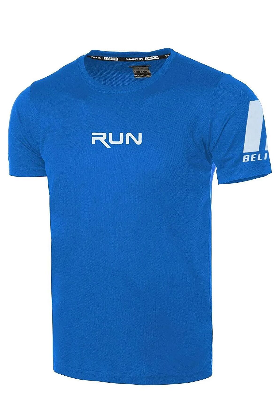 Ghassy Co. Erkek Nem Emici Hızlı Kuruma Performans Running Spor T-shirt