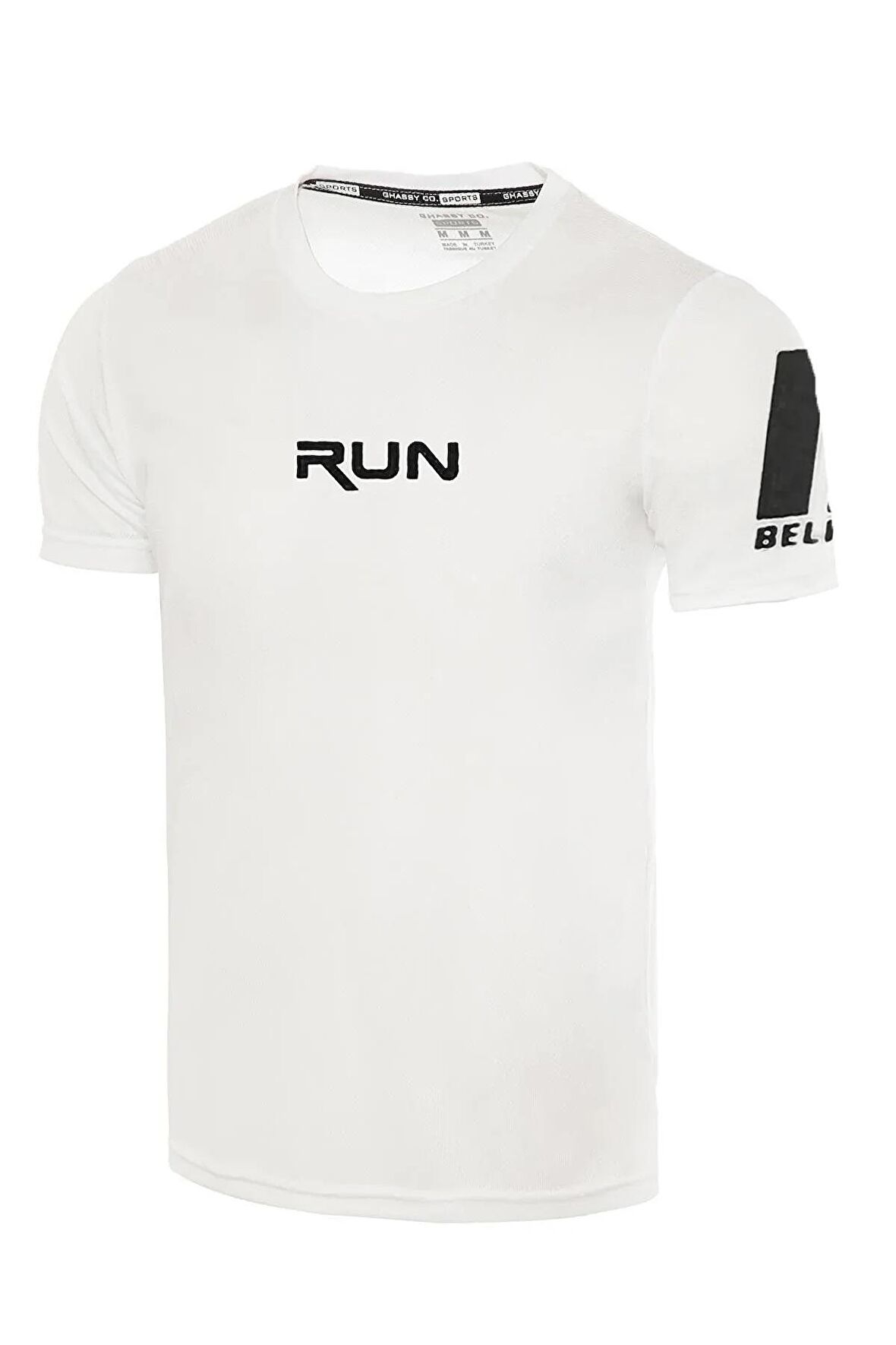 Ghassy Co. Erkek Nem Emici Hızlı Kuruma Performans Running Spor T-shirt