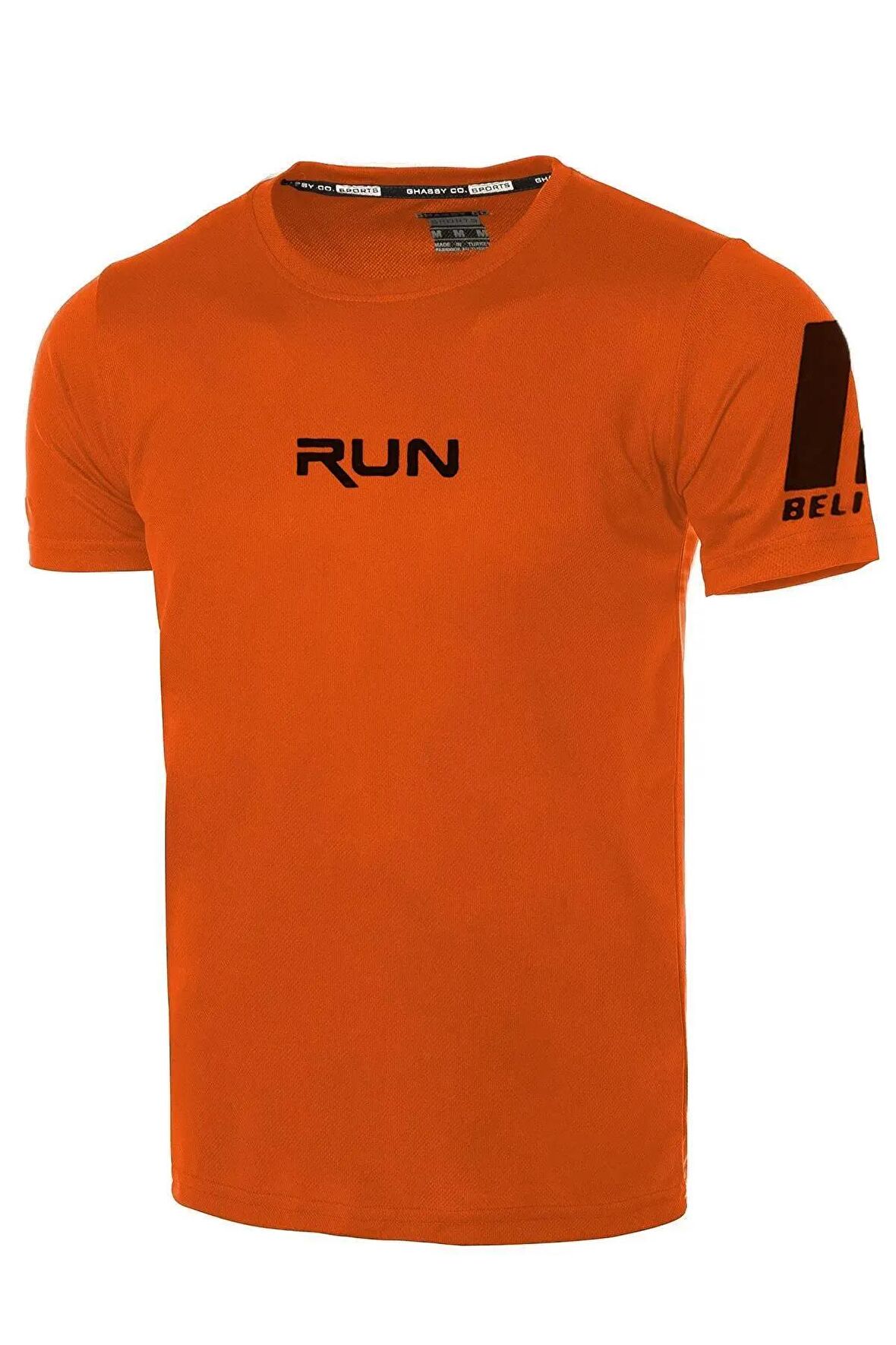 Ghassy Co. Erkek Nem Emici Hızlı Kuruma Performans Running Spor T-shirt