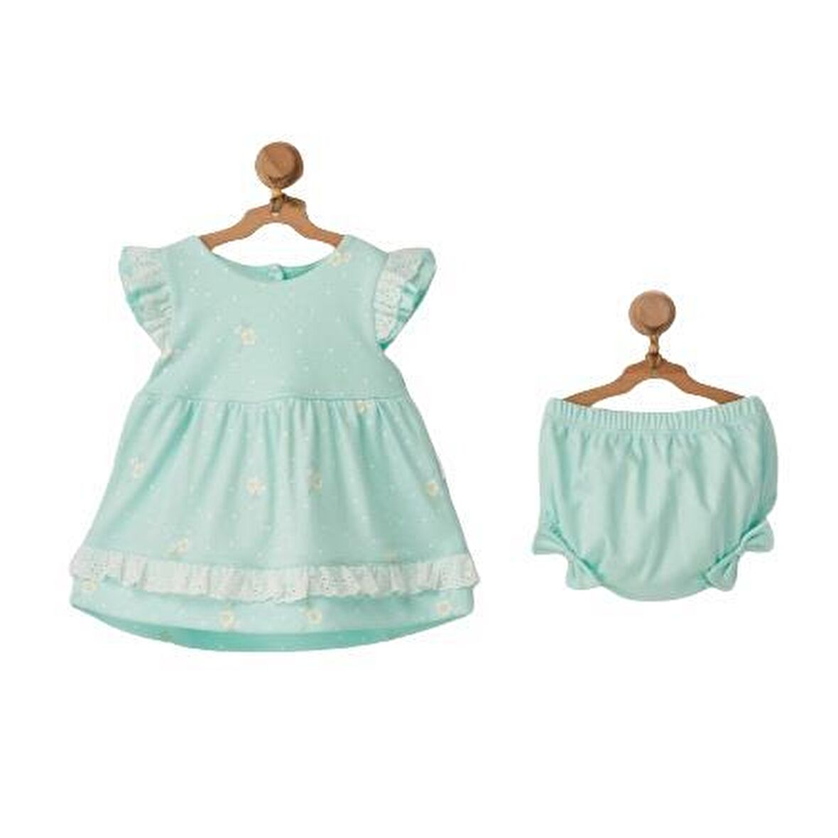 Andywawa AC22809 Summer Paradise Bebek Elbise Set Mint