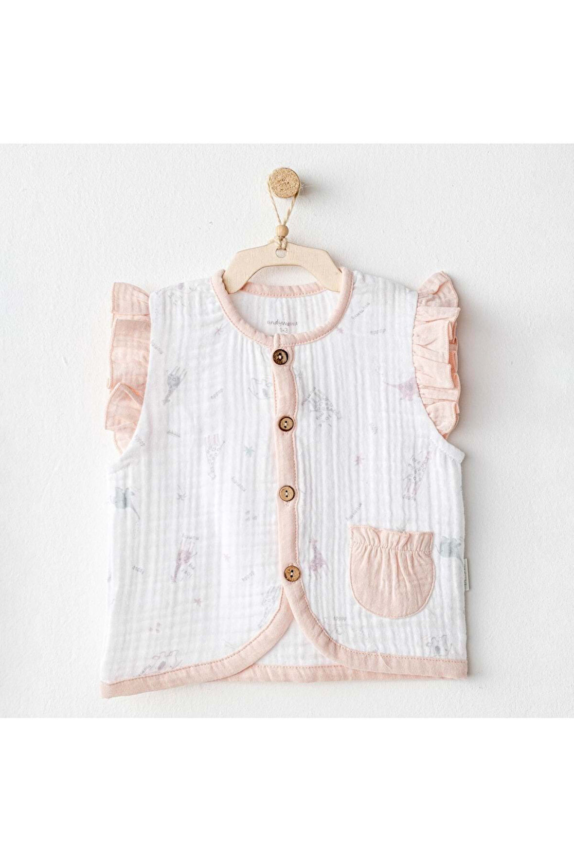 Andy Wawa Bebek  Set Love Family Muslin Yelek AC25525