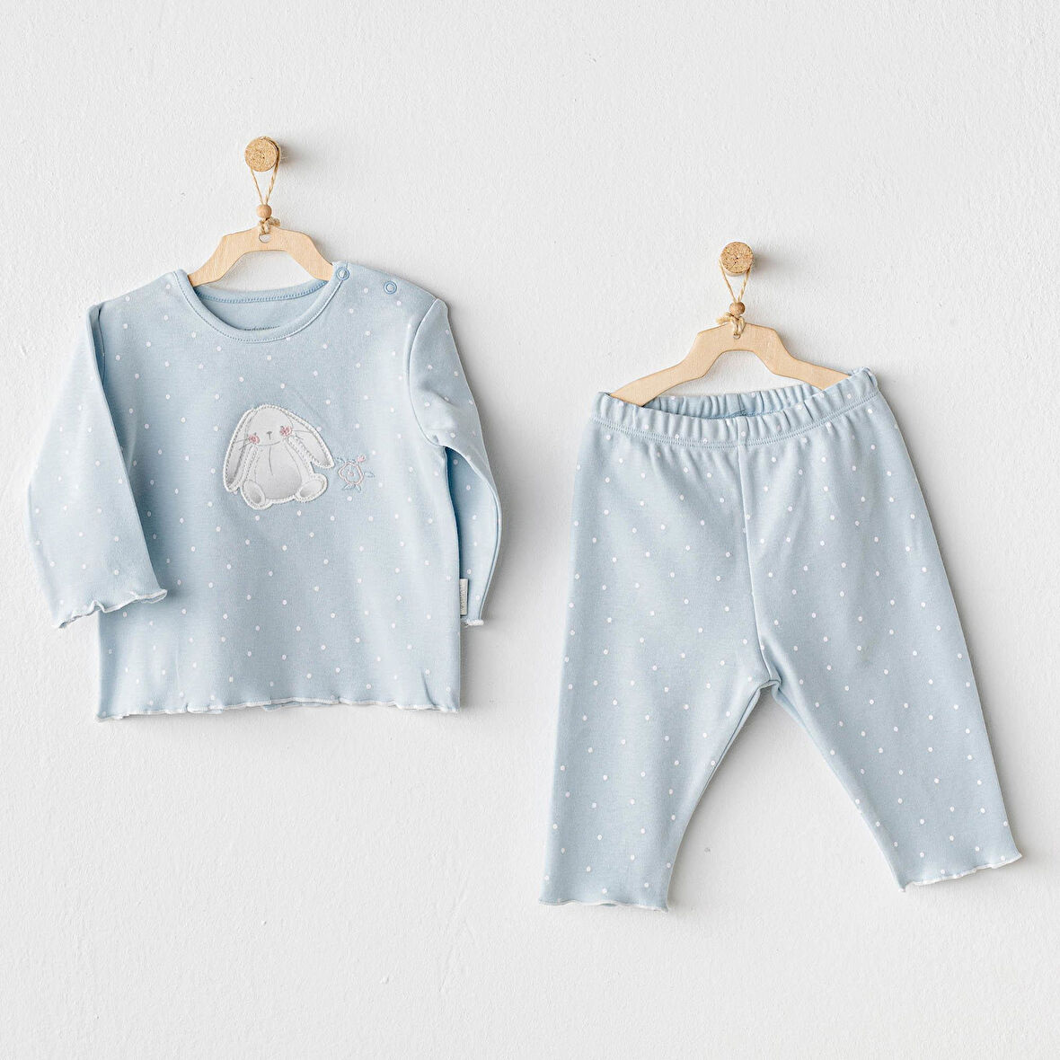 Kız Bebek Takım 2 Parça Set Cuddly Bunny Bear