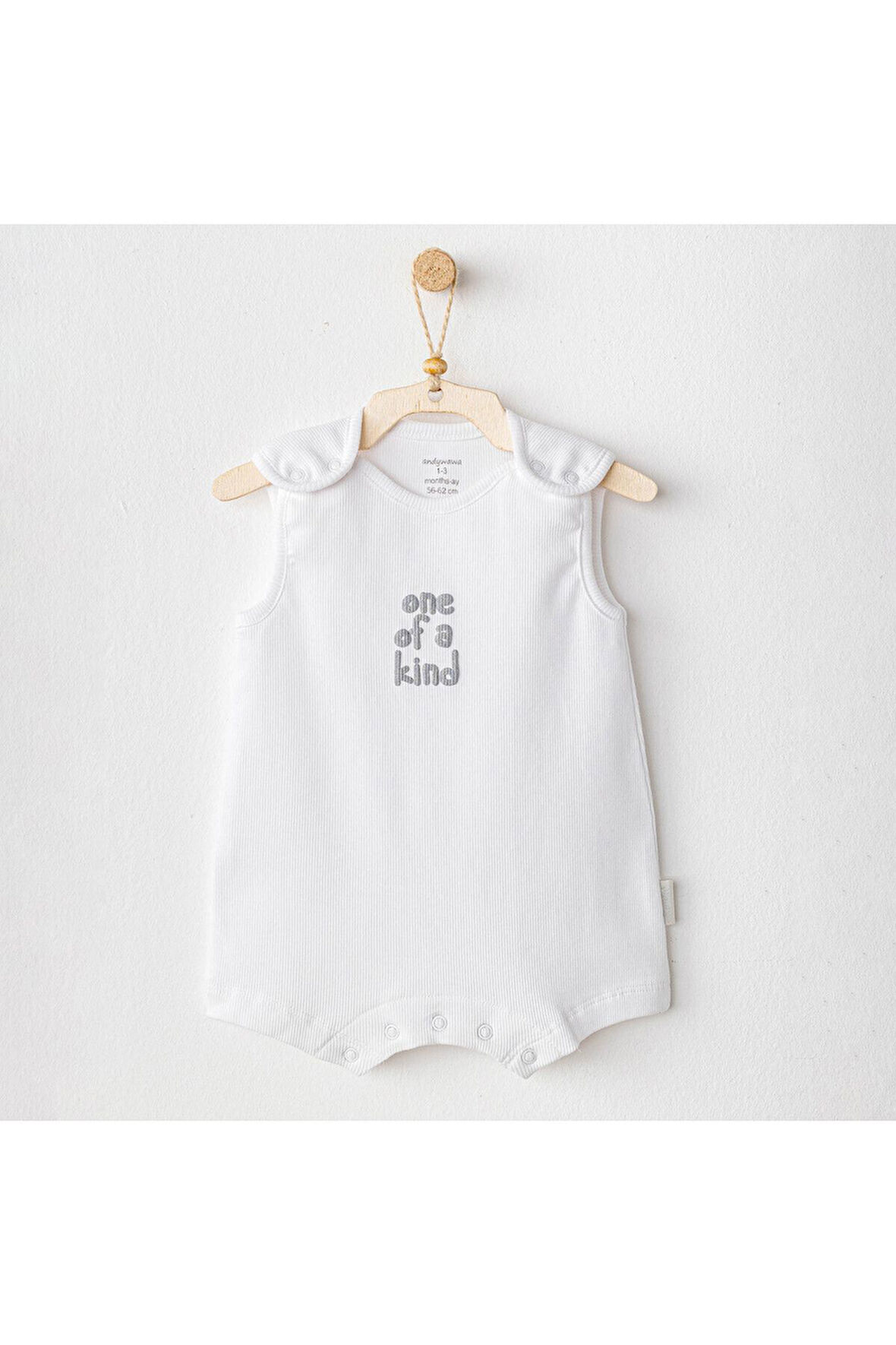 Andy Wawa Bebek Romper Basic Beyaz Tulum AC25895