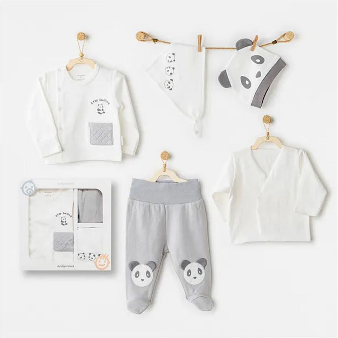 Andywawa 5'li Bebek Hastane Çıkış Seti AC26020